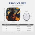 thumbnail image 3 of Naloa Starry Night Cat Guitarist Print 2-Piece Windshield Sunshade,Foldable Car Front Window Sun Shades,for Most Sedans SUV Truck-Medium, 3 of 6