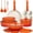 Orange Gradient, variant on GIPP 21 Piece Pots and Pans Set Non Stick, Cookware Set with Detachable Handles, Safe for Ovens and Dishwashers,Induction Cookware