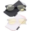 Newbee Fashion 2 Packs Kids Blue Light Block Glasses Girls Boys Teens (5-17 Years) Computer and Gamer Eyewear Anti-Glare Protection Anti-Fatigue Anti UV Glasses for Smartphone Screens
