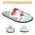 thumbnail image 3 of Fotbe Snowflakes Santa Claus Pattern Women's Fuzzy Slippers Plush Slippers Fluffy Winter House Shoes Indoor and Outdoor-Medium, 3 of 8