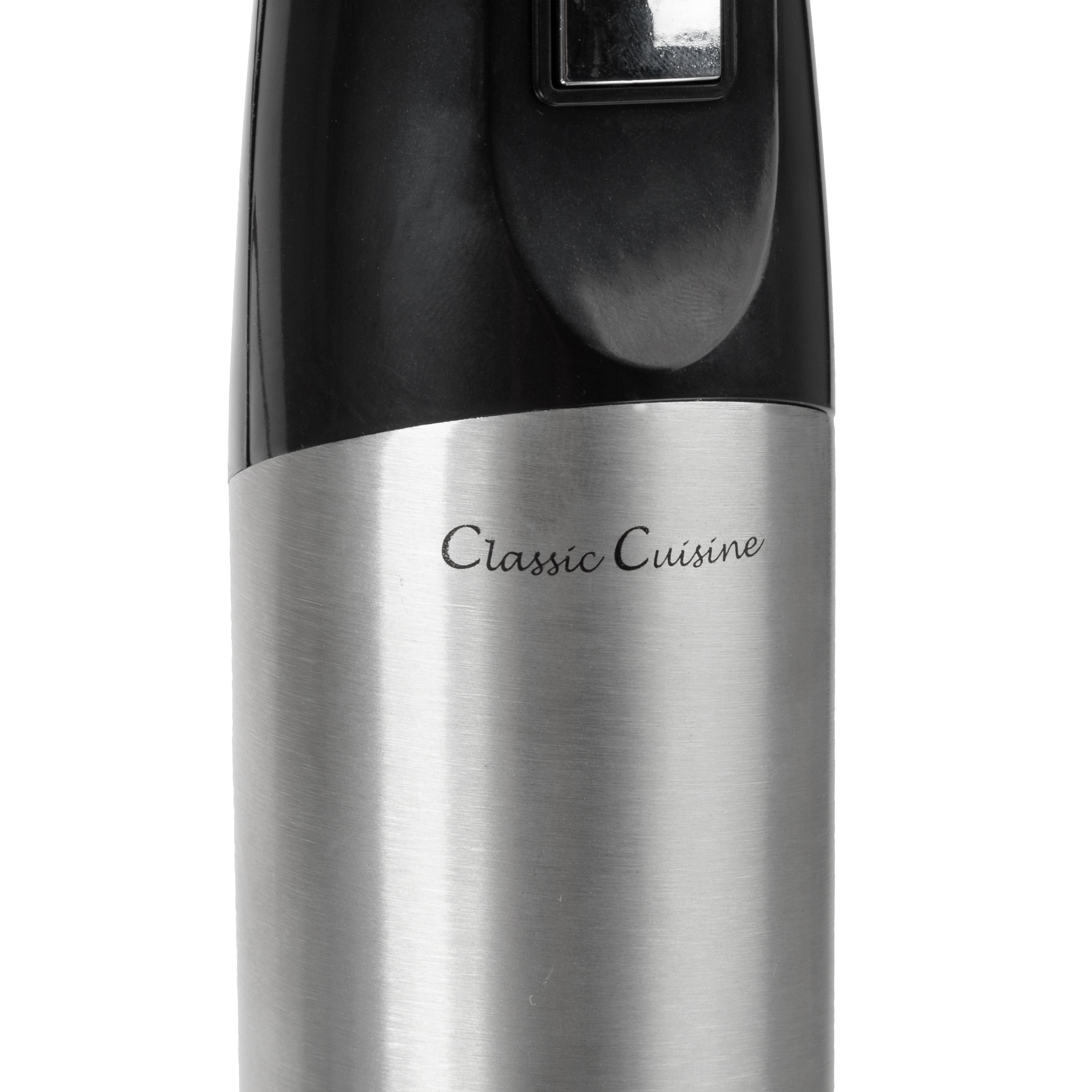 Classic Cuisine Immersion Blender-4-In-1 6 Speed Hand Mixer Set Whisk, Food  Processor Cup, 32oz. Beaker, For Soup, Milkshakes, Salsa, Black