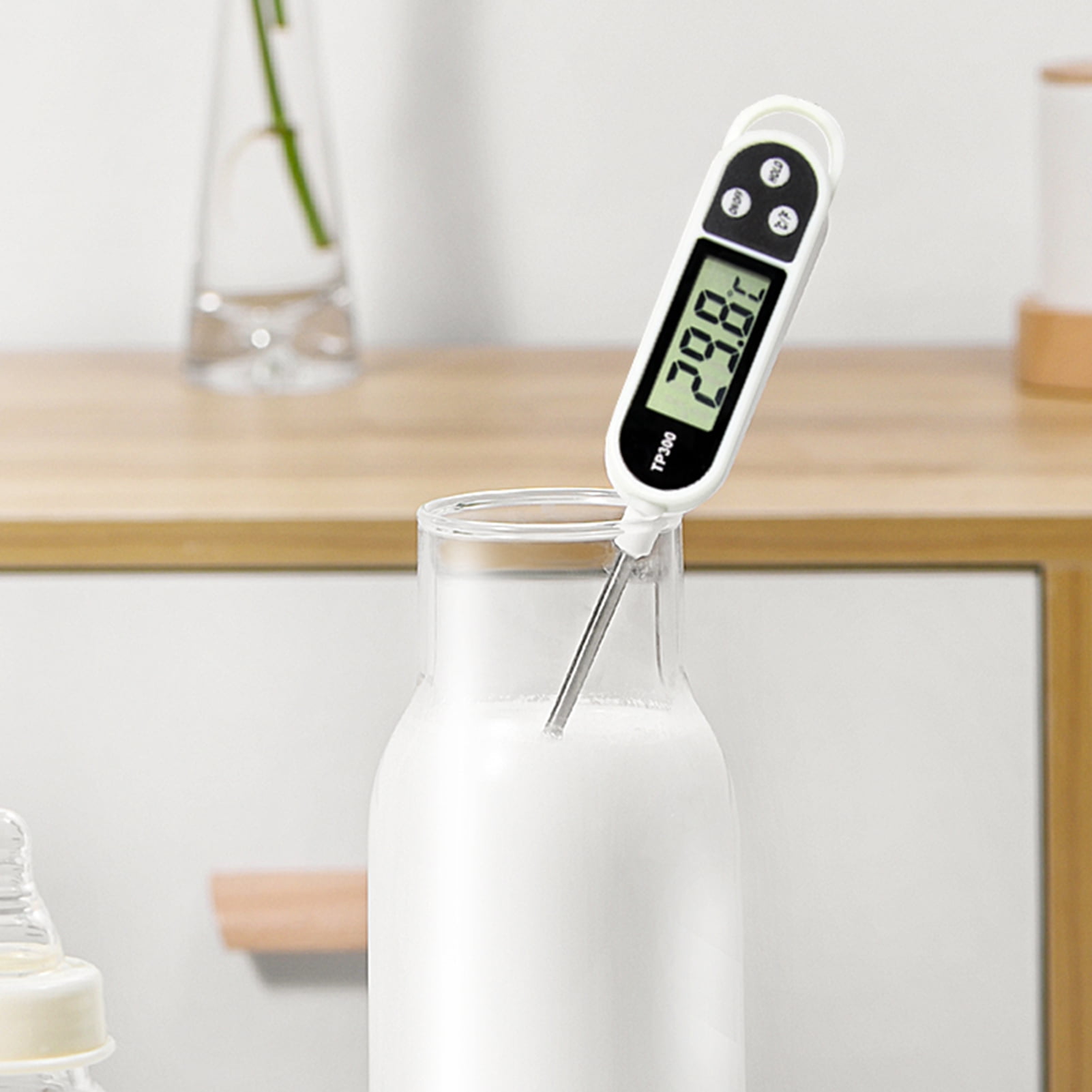 Digital Water Thermometer for Liquid, Candle, Instant Read with Waterproof for Food, Meat, Milk, Long Probe1Pcs/2Pcs/3Pcs
