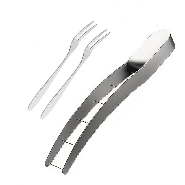 Promotion!Choxila de sandía,cortador de sandía de acero inoxidable,cuchillo para sandía fresco,herramienta de corte de sandía divertida con 2 tenedores