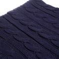 thumbnail image 5 of Jeté à maille torsadée Bleu Foncé, 5 of 5