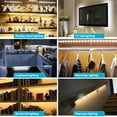 thumbnail image 4 of DYstyle 16Ft USB LED Strip Lights TV Back Lights 3528 Super Bright Cool White Waterproof, 4 of 5