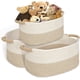 thumbnail image 1 of 3PCS Canasta Organizadora de Algodón, Cestas de Almacenamiento Tejidas de Bebé, Cuerda tejida de Algodón de Juguetes, Cestas para Cobijas de Sala para Armarios, Baño, Dormitorio, 1 of 9