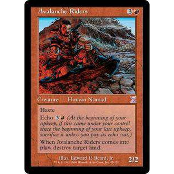 MtG Time Spiral Timeshifted Avalanche Riders (Foil) #55