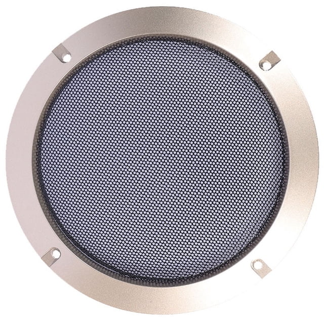 KAKOWELY Housse de Haut-Parleur Marin en Métal, Housse en Maille Ronde pour Haut-Parleur DIY, Protection Décorative pour Haut-Parleur Audio pour Maison et Extérieur