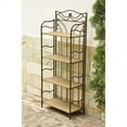 thumbnail image 1 of International Caravan Valencia 4 Tier 24" Bakers Rack in Honey Pecan, 1 of 1
