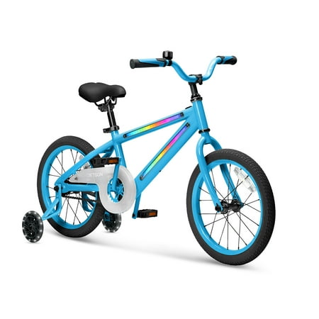 Jetson Light Rider M 16” Wheels Kids’ Light-up Unisex Bike  Ages 3+  Includes Light-up Frame and Light-up Training Wheels  Three Different Light Modes  Seven Color Options  Easily Adjustable Handlebar