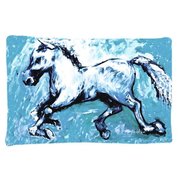 Shadow The Horse In Blue Moisture Wicking Fabric Standard Pillowcase