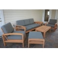 thumbnail image 4 of Madras 6 Pc Sofa Set: Sofa, 2 Lounge Chairs, Ottoman, Coffee Table & Side Table With Cushions in Sunbrela Fabric #140590054 Canvas Haze, 4 of 4