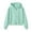 Green, variant on Women's Short Zip Hoodie, Korean Style Casual Cardigan Jacket for Fall Blue XL