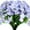 Blue, variant on MAMOWEAR Artificial Flowers Outdoors, violets Fake Silk Flowers Faux Plants UV Resistant for Hanging Planters Window Box Front Porch Indoor Outside Decorations