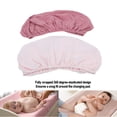 thumbnail image 5 of BIMZUC 2pcs Changing Pad Cover Soft Breathable Diaper Changing Table Pad Cover Solid Color Changing Pad Sheets for Baby Nursery Room Light Pink Ultra Soft Comfort, 32x16 in / 81x40 cm, 5 of 9