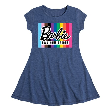 

Barbie Pride - Own Your Unique - Toddler And Youth Girls Fit And Flare Dress