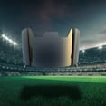 thumbnail image 1 of Visera de fútbol máscara facial de fútbol visera casco máscara mujeres hombres portátil práctico Negro, 1 of 8