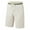 Beige-1, variant on QPNGRP Men's Zipper Pocket Quick Dry Shorts Drawstring Elastic Waistband Casual Shorts Khaki 30