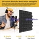 thumbnail image 2 of Paquete de 12 Paneles de Pared Autoadhesivos Insonorizados, Paneles de Espuma una Prueba de Sonido de 2X12X12 Pulgadas para Pared, Hogar, Estudio de GrabacióN, Oficina, 2 of 5