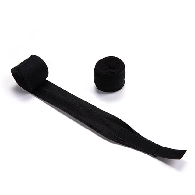 Colaxi 2 Pieces Boxing Hand Wraps Boxing Wraps Cotton Protector Breathable Sparring Inner Gloves Wrist Support for Taekwondo Fitness 5m Black