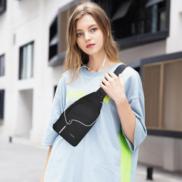 Small Sling Bag For Women Men Sling Backpack Chest Daypack Crossbody Backpack For Travel Sports Running Hiking Travel Essentials Bag