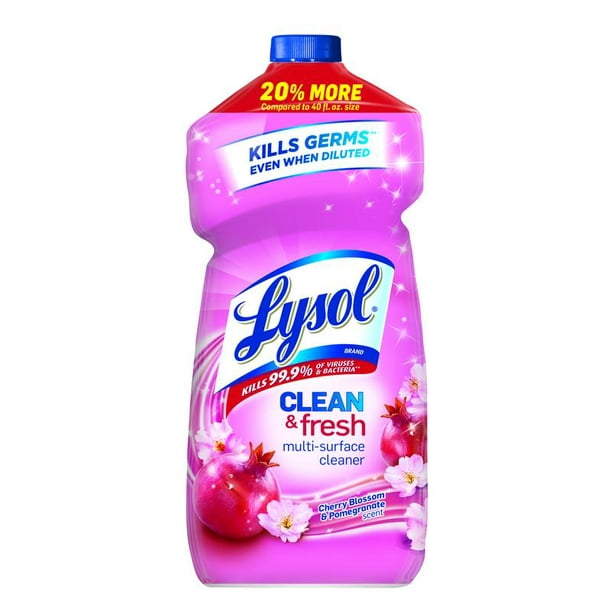 Lysol Clean and Fresh MultiSurface Cleaner, Cherry Blossom, 48oz