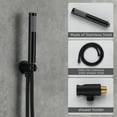 thumbnail image 3 of Boyel Living 10 inch Round Rain Shower Faucet Wall Mount 3-Function Shower System with Handheld Shower Matte Black, 3 of 10
