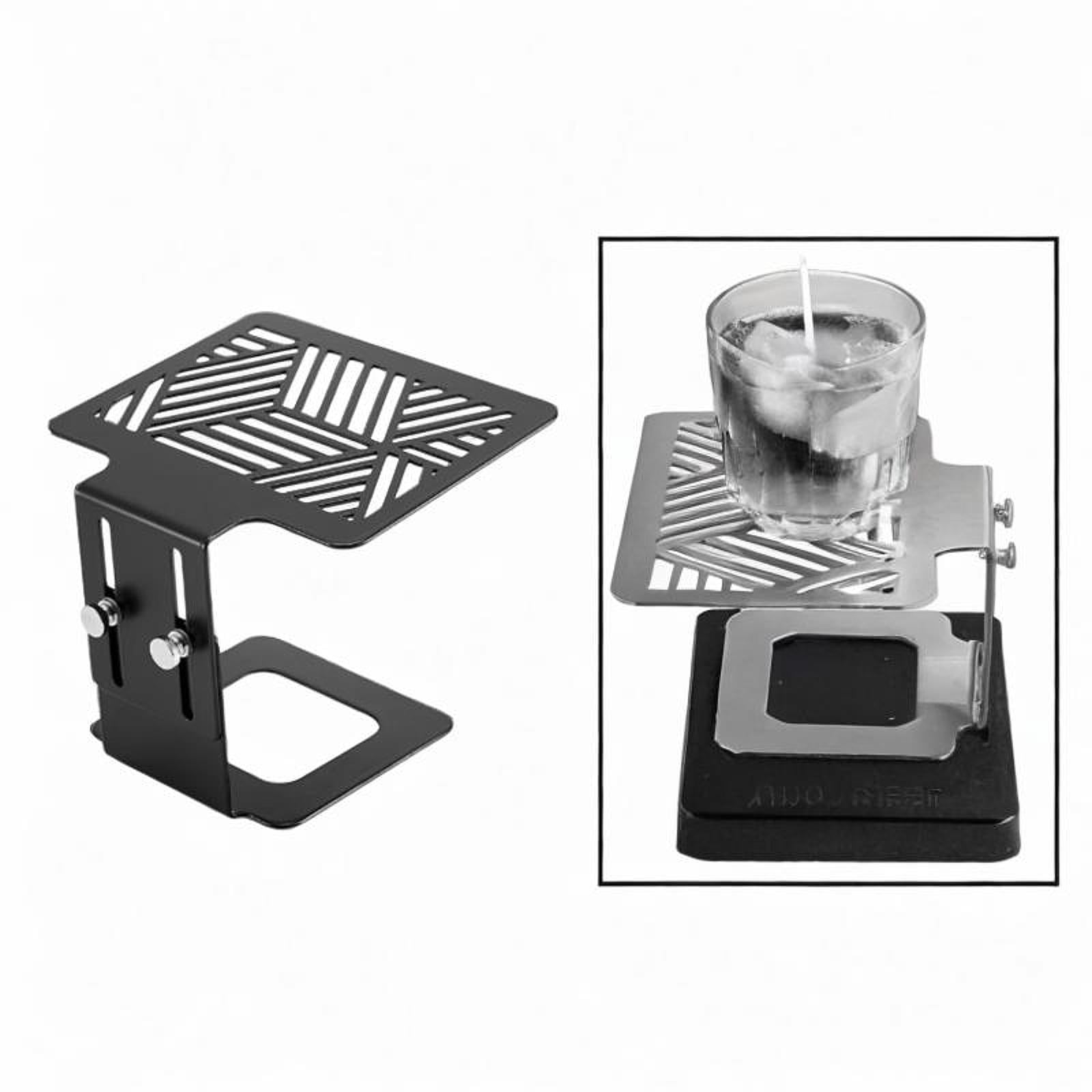 Fancyes Café Café Café Café Weighing Adjustable Height Protection Tools Weighing Frame for Coffee Extraction for Coffee Extraction Black