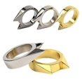thumbnail image 5 of 4 Uds anillos de oreja de gato anillos de autodefensa interruptor de ventana para mujeres hombres al aire libre (Color aleatorio), 5 of 5