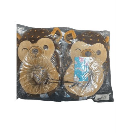 

squishmallows boy and girl slippers size 4-5/ brown