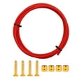 thumbnail image 1 of Tubo de la manguera de la mancha de montaña del tubo de aceite de aceite hidráulico Reemplazar las aceitunas y los insertos de latón para el sistema B Bh59 rojo Macarena Tubo de aceite de freno de bicicleta, 1 of 5