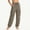 Brown plus size cargo pants a1, variant on Women Plus Size Cargo Pants with Pockets Drawstring Loose Long Pants Casual Streetwear Hiking Yoga Lounge Activewear Travel Work Crop Bottoms, Beige 2XL