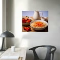 thumbnail image 3 of Nawypu Wall Art Canvas Paintings Decorative Breakfast Cereal Cheerios with Strawberries Framed Artwork for Bedroom Living Room Posters Kitchen Dining Room Home Office can be Hung, 3 of 4
