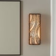 thumbnail image 5 of 240W02HO Varaluz Lighting Flow - Two Light Vertical Wall Sconce-Hammered Ore Finish, 5 of 10