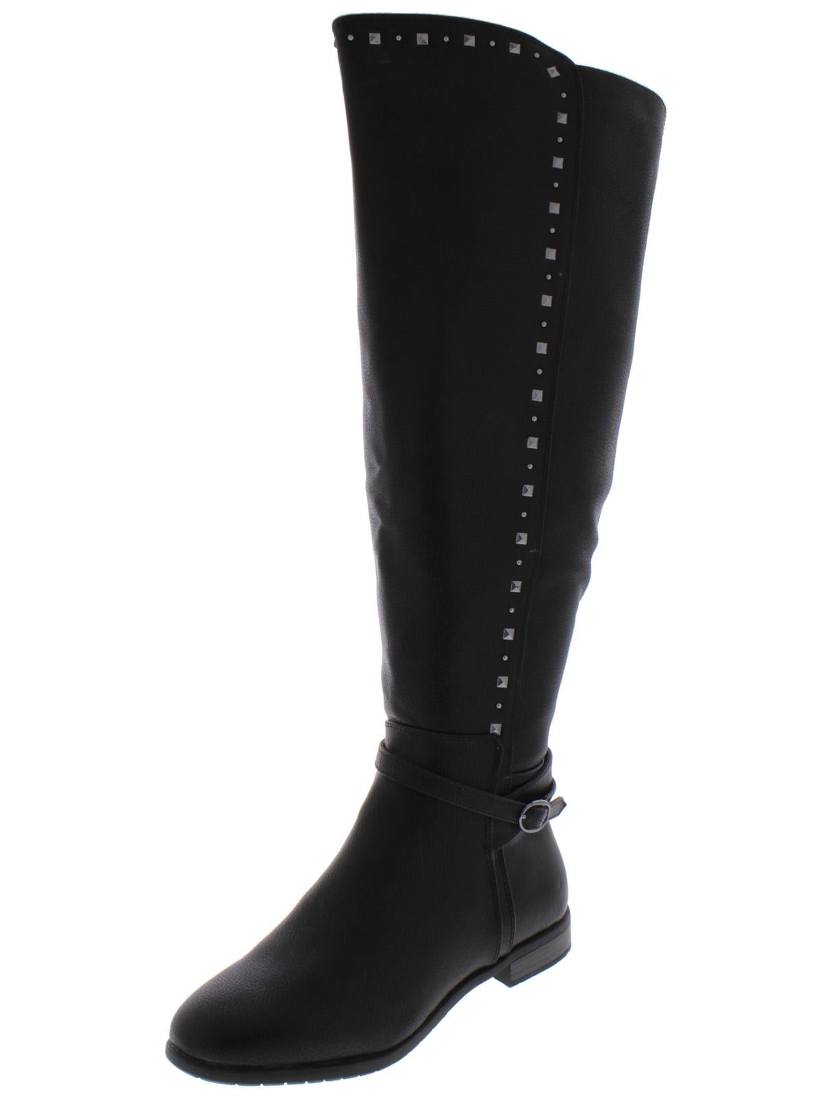 studded over the knee boots