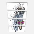 thumbnail image 3 of Design Art - Funny Zebra Watercolor, 3 of 3