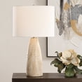 thumbnail image 2 of Uttermost Maury Travertine Table Lamp in Brown, 2 of 6