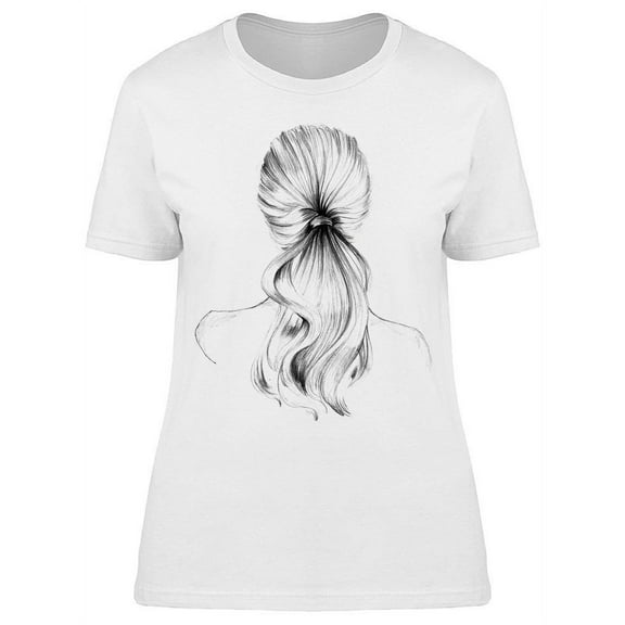 Long Hair: Beautiful T-Shirt Women -Image by Shutterstock, Female Small