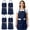 Navy, variant on Utopia Kitchen 4 Pack Bib Apron, Adjustable with 2 Pockets, Water and Oil Resistant, Kitchen Cooking Unisex Chef Apron for Women Men, Black