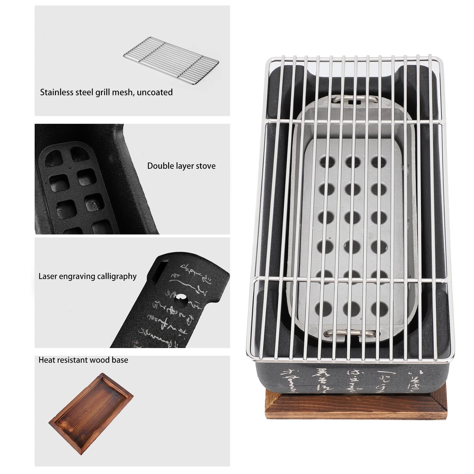 Japanese Style BBQ Grill Stove Portable Charcoal Barbecue