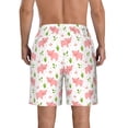 thumbnail image 3 of Naloa Funny Little Pigs Men's Beach Shorts, Surfing shorts, Swim trunks, Quick Dry Swim Trunks for Surfing Beach Fun - Small, 3 of 9