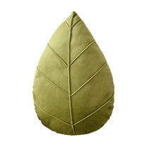 OAVQHLG3B Leaf Shaped Throw Pillow 3D Leaves Plant Decorative Throw Pillows for Couch Living Room Bedroom Sofa Home Decoration, 12 x 20 Inch
