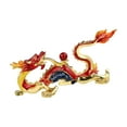 thumbnail image 5 of kowaku Dragon Figurine, Chinese Dragon Statue, Collectible Fengshui Statue, New Year Dragon Sculpture for Cabinet, Office, New Year Gifts Red abd Gold, 5 of 9
