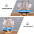 thumbnail image 6 of WORGEOUS  Model Pirate Ship Desktop Decor Creative Sailboat Decoration, 6 of 8
