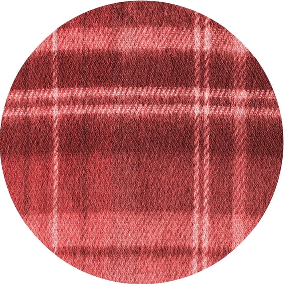 Ahgly Company Indoor Round Patterned Love Red Area Rugs, 8' Round