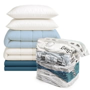 MagicBag X-Large Vacuum Storage Bags, 4 Pack Cube Compression Bags for Bedding, Space Saving & Airtight