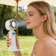 thumbnail image 6 of Ice Pack Handheld Fan, High-Speed Turbine Fan with Digital Display, Fast Charging USB Rechargeable Fan, Quiet Brushless Motor, Portable Fan for Office, Travel & Outdoor Use, 6 of 7