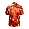 thumbnail image 2 of Kiijoy Halloween Boys Short Sleeve Button Down Shirt for Holiday Party, Orange, Sizes 4-14, 2 of 5