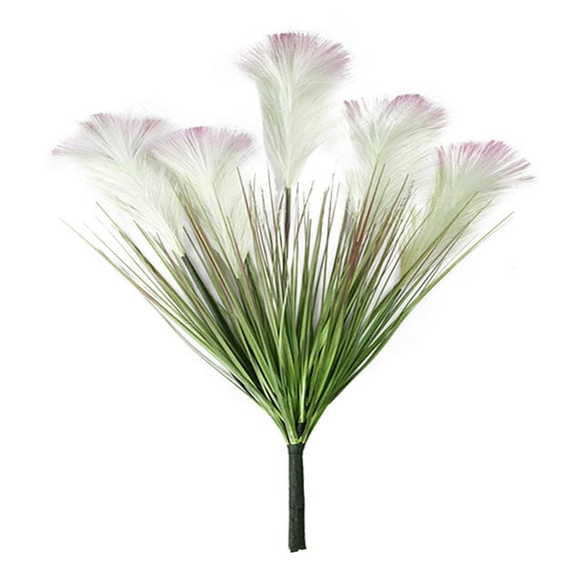 Artificial Plants Home Wedding Onion Grass Greenery Simulation Flower PVC 5 Heads Setaria,70CM