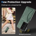 thumbnail image 3 of TOP SHE Case for Samsung Galaxy Note 20 Ultra Cell Phone (6.9 Inch) - Synthetic Leather Protective Case with Card Slot / Kickstand, Slim Fit Lightweight Simple Fashion Cover (Green), 3 of 7